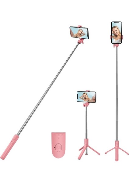 Hepsi Bir Arada Teleskopik Taşınabilir Bluetooth 1 Metre Selfie Çubuğu (Yurt Dışından)