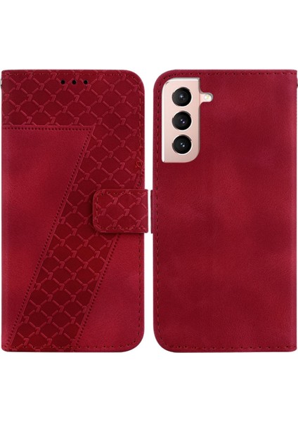 Için Samsung Galaxy S21 5g Flip Folio Pu Deri Kart Yuvası Telefon Kılıfı (Yurt Dışından)
