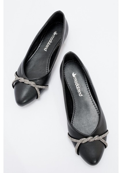 Kadın Taşlı Babet Siyah Cilt indirimleri