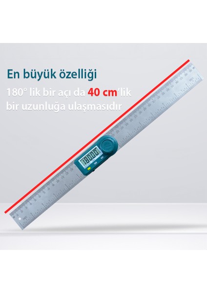 5522-200 Dijital Açı Ölçer (360 Derece Dönebilme Kabiliyetine Sahip)