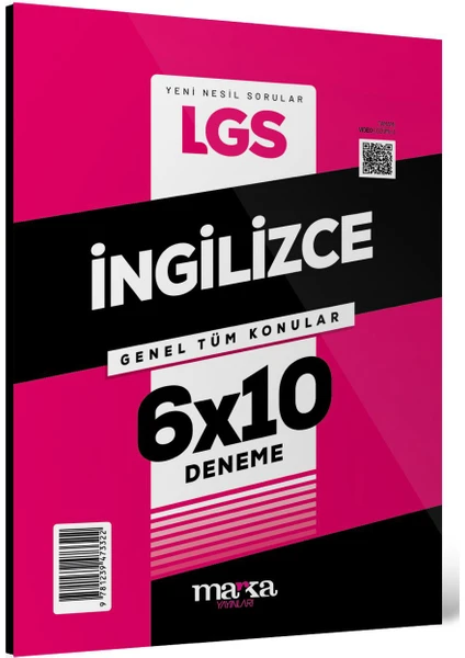 Marka Yayınları 2025 LGS Genel Tüm Konular İngilizce 6 Deneme