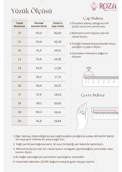 Zirkon Taşlı Beyaz Minimal Tamtur Gümüş Yüzük