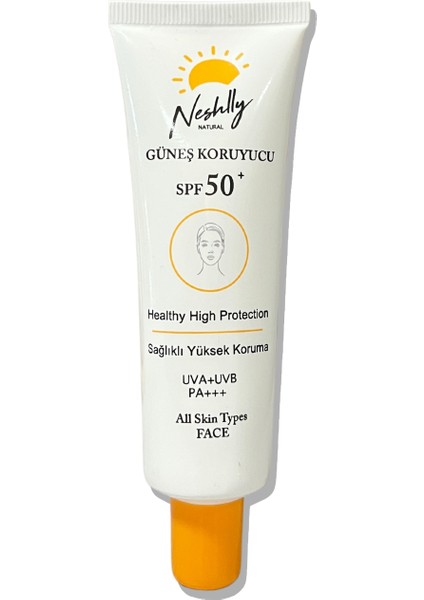 Güneş Kremi Yüz SPF50+ (50ML)