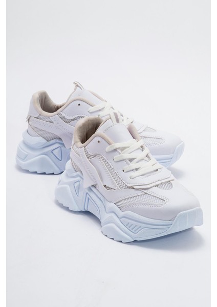 Kadın Anorak Spor Ayakkabı BEYAZ BEYAZ