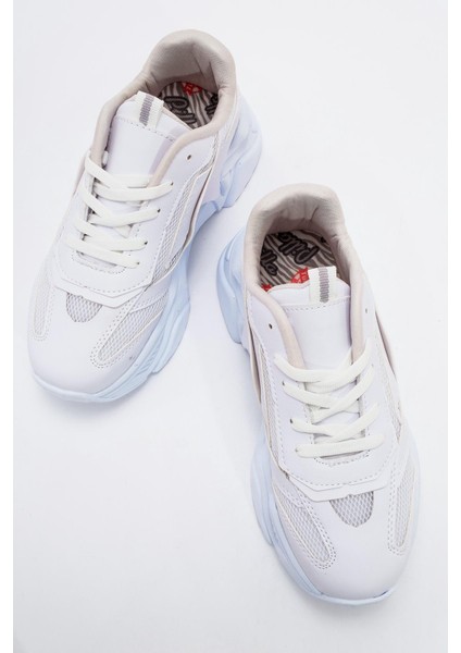 Kadın Anorak Spor Ayakkabı BEYAZ BEYAZ indirimleri