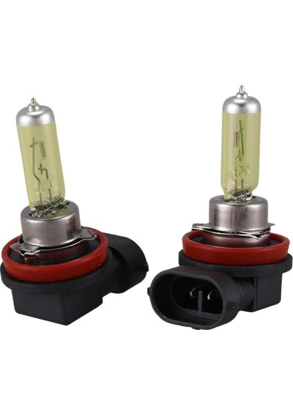 2 Adet Dc 12V 55W H11 3000K Süper Sarı Araba Sis Lambası Ampul Lamba (Yurt Dışından)