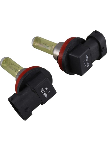 2 Adet Dc 12V 55W H11 3000K Süper Sarı Araba Sis Lambası Ampul Lamba (Yurt Dışından)