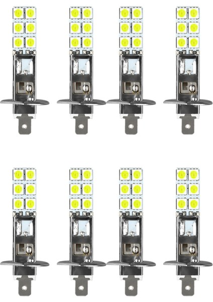 8pcs H1 6000K Er Beyaz 80W LED Ampuller Kit Sis Farı (Yurt Dışından)