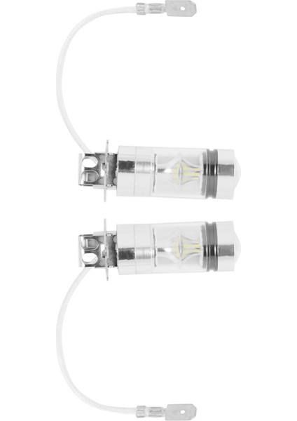 2 Adet 6000K Beyaz LED H3 100W 2323 Araba Sis Ampulü Drl (Yurt Dışından)