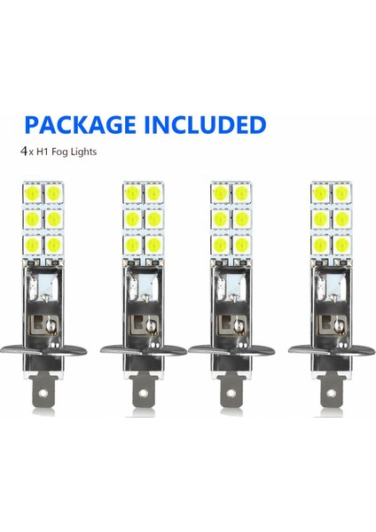 4pcs H1 6000K Süper Beyaz 80W LED Far Ampulleri Kiti Sis Farı (Yurt Dışından) fırsatları