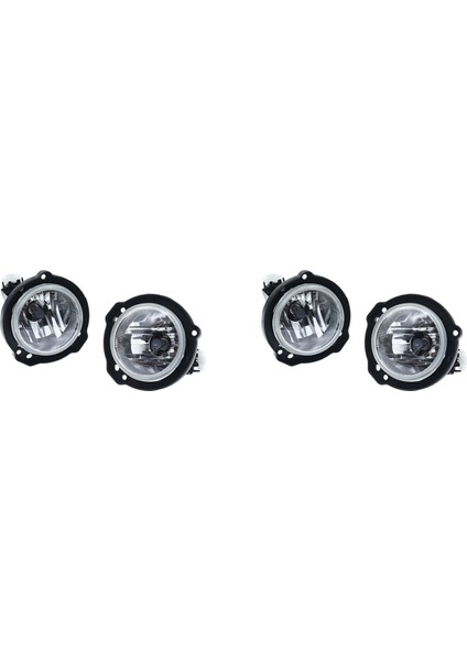 1 Çift LED Sis Farı Ön Tampon Sis Lambası Ampul Şeffaf Lens (Yurt Dışından)