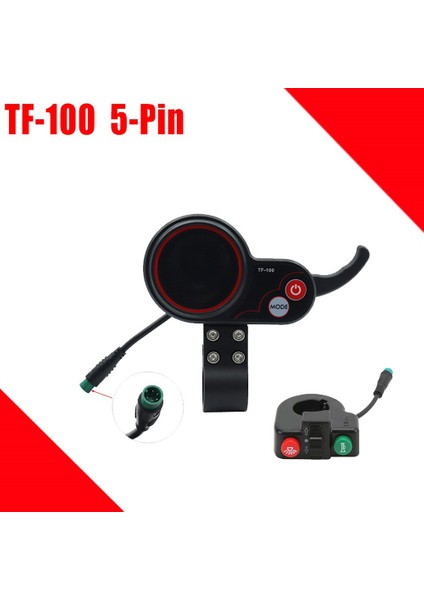 TF-100 Ekran Kontrol Paneli + Anahtar Düğmesi Scooter 5pin, Kugoo M4 ile Uyumlu (Yurt Dışından) fiyatları