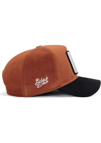 Black Börk Blackbörk V1 Baseball Big Think - 1 Kod Logolu Unisex Camel-Lacivert Siperli Şapka (Cap)