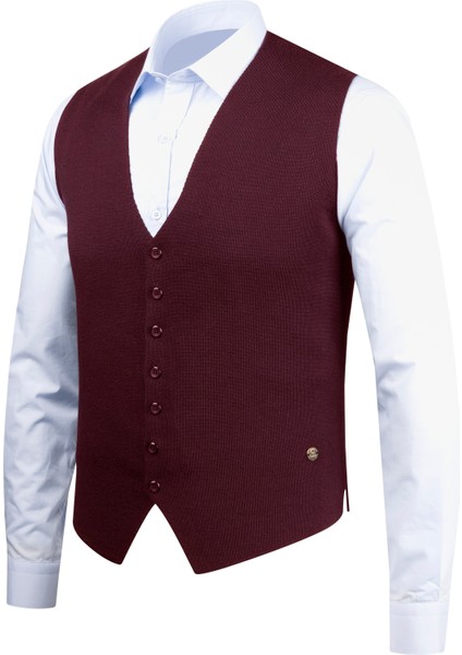 Erkek Düğmeli Spor / Klasik Triko Örme Kolsuz Yelek modelleri