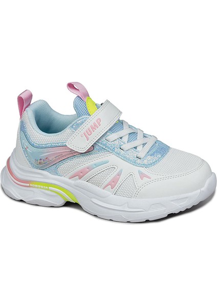 30053 Kız Çocuk Sneaker Spor Ayakkabı Beyaz - Pembe