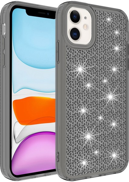 iPhone 11 - Uyumlu Airbagli Parlak Tasarımlı Snow Kapak-Pembe fırsatları