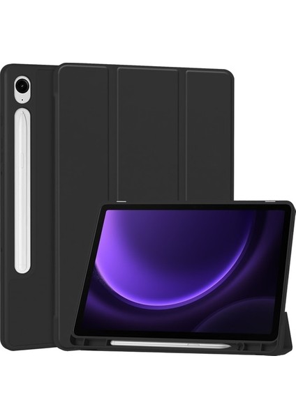 Shin-Wo Samsung Galaxy Tab S9 Fe Folio Kılıf Çok Açılı Standlı Ince Hafif Koruyucu Kapak (Yurt Dışından)