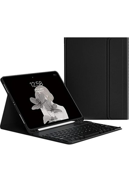 Ipad 10.2 Inç Için Klavyeli Kılıf-Siyah (Yurt Dışından)