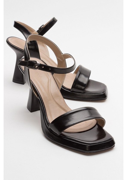 Tek Bantlı Platformlu Kadın Topuklu Sandalet Siyah Zara