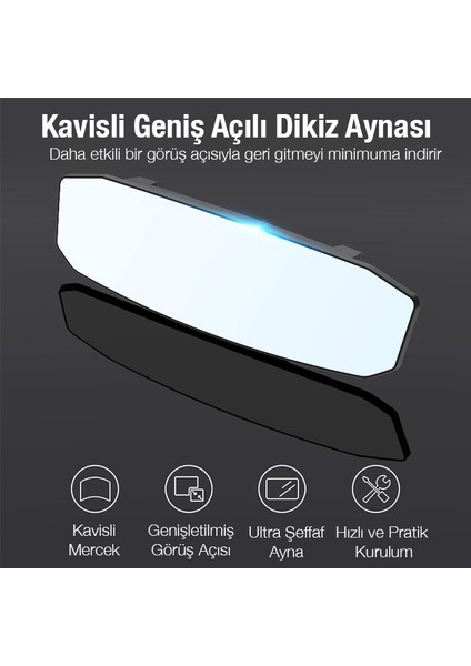 SD-2415 Kavisli Dışbükey Geniş Açılı Araç Dikiz Aynası 299X90MM fiyatları