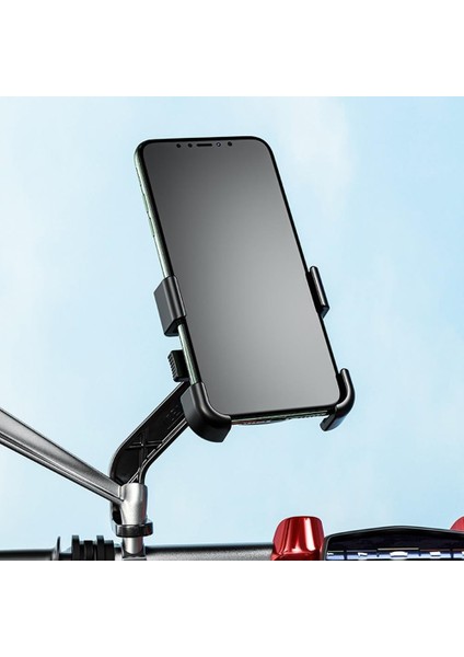 GKN53 Motosiklet Ayna Aparatlı Telefon Tutacağı