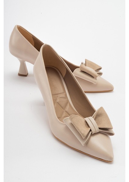 Kadın Fiyonklu Stiletto Ten Cilt