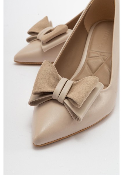 Kadın Fiyonklu Stiletto Ten Cilt modelleri