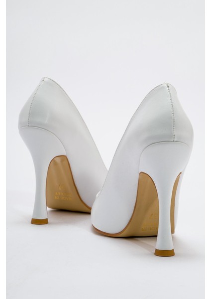 Kadın Stiletto Beyaz Cilt