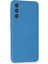Samsung Galaxy S21 Kılıf Nano Içi Kadife Silikon - Mavi 300099 2