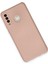 Huawei P30 Lite Kılıf Nano Içi Kadife Silikon - Pudra 300099 3