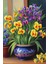 Renkli Baskılı Sayılarla Boyama Hobi Seti Çerçeveli 60 x 75 cm Vazodaki Çiçekler 1