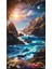 Renkli Baskılı Sayılarla Boyama Hobi Seti Çerçeveli 60 x 75 cm Flamingolu Kadın 1