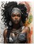 Renkli Baskılı Sayılarla Boyama Hobi Seti Çerçeveli 60 x 75 cm Afrika Güzeli 1 1
