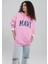 Logo Baskılı Kapüşonlu Pembe Sweatshirt 1600361-71038 2