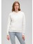 Kapüşonlu Beyaz Basic Sweatshirt 167299-70057 3