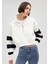 Yarı Fermuarlı Kol Detaylı Sweatshirt 1S10071-70057 1