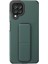 Samsung Galaxy M22 Kılıf Mega Standlı Silikon - Yeşil 300099 1