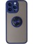 Iphone 14 Pro Max Kılıf Montreal Yüzüklü Silikon Kapak - Lacivert 300099 1