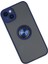 Iphone 14 Kılıf Montreal Yüzüklü Silikon Kapak - Lacivert 300099 3