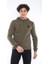 Haki Erkek Slimfit Kalın 3 Cepli Kapüşonlu Spor Polar 6703 4