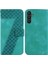 Için Samsung Galaxy A54 5g Kabartmalı Desen Flip Folio Pu Telefon Kılıfı (Yurt Dışından) 1