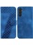 Için Samsung Galaxy A54 5g Kabartmalı Desen Flip Folio Pu Telefon Kılıfı (Yurt Dışından) 1
