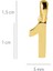 14 Ayar Bir Rakamı Altın Kolye Ucu 0,48 gr 2