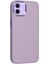 Iphone 12 Kılıf Asya Deri Silikon - Lila 300099 2