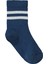 Erkek Çocuk 3'lü Soket Çorap 2-12 Yaş Indigo 4