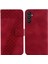 Için Samsung Galaxy A54 5g Kabartmalı Desen Flip Folio Pu Telefon Kılıfı (Yurt Dışından) 1