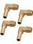 4 Pcs Hortum Dikeni Pirinç Erkek Dirsek Hortum Kuyruk Dikenli Bağlantı Hortumu Bağlantı Adaptörü G1/4 Inç (Yurt Dışından) 1