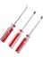 Zımba Çektirme Döşemesi-3 x Punta Çekici Tornavidalar-Kırmızı ve Gümüş (Yurt Dışından) 5