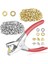 BRADOO-401 Adet 1/4 Inç 6mm Grommet Kuşgözü Pense Seti, Grommet Alet Kiti ile 400 Metal Kuşgözü Altın ve Gümüş, Kuşgözü Grommetler (Yurt Dışından) 1