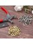 BRADOO-401 Adet 1/4 Inç 6mm Grommet Kuşgözü Pense Seti, Grommet Alet Kiti ile 400 Metal Kuşgözü Altın ve Gümüş, Kuşgözü Grommetler (Yurt Dışından) 5